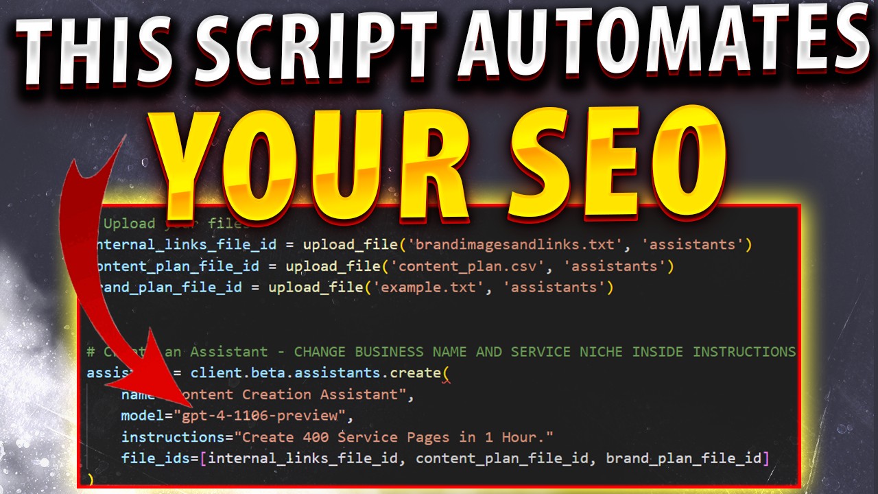 Automating SEO for Service Pages with Custom GPT Script