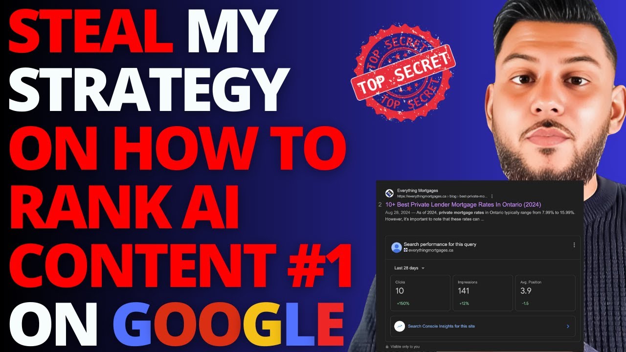 REVEALED: How I Ranked #1 On Google Using AI Content Writing (Real Case Study)